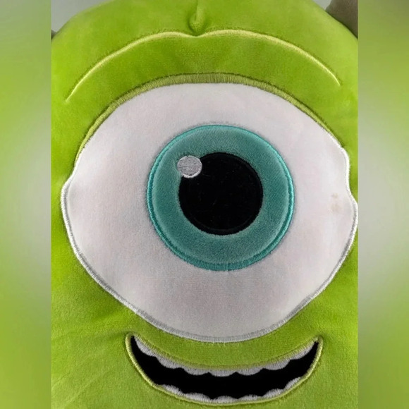 Kellytoy Squishmallows Disney Pixar Authentic Mike Wazowski Monsters Inc. Plush - Picture 2 of 5